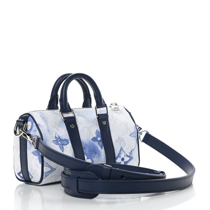 Louis Vuitton Monogram Watercolor Keepall XS Blue 3 of 11