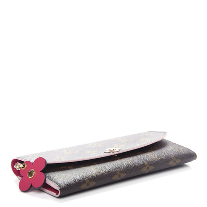 Louis Vuitton Monogram Bloom Flower Emilie Wallet 4 of 8
