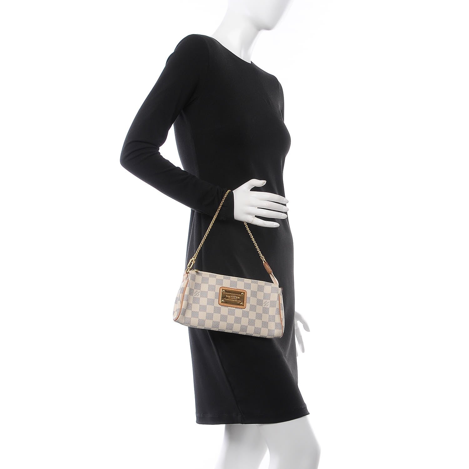 Louis Vuitton Damier Azur Eva Clutch 2 of 10