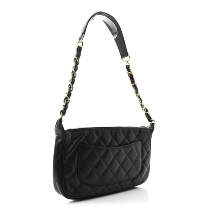 Chanel Caviar Quilted Timeless CC Shoulder Bag Black 3 of 11