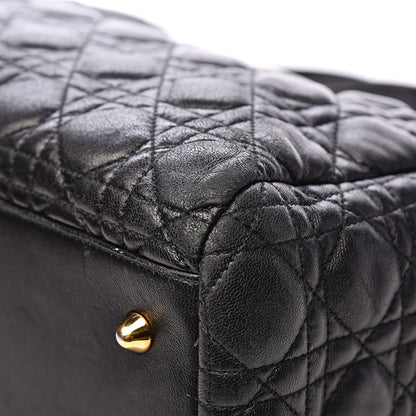 Christian Dior Lambskin Cannage Large Dior Soft Shopping Tote Black 11 of 15
