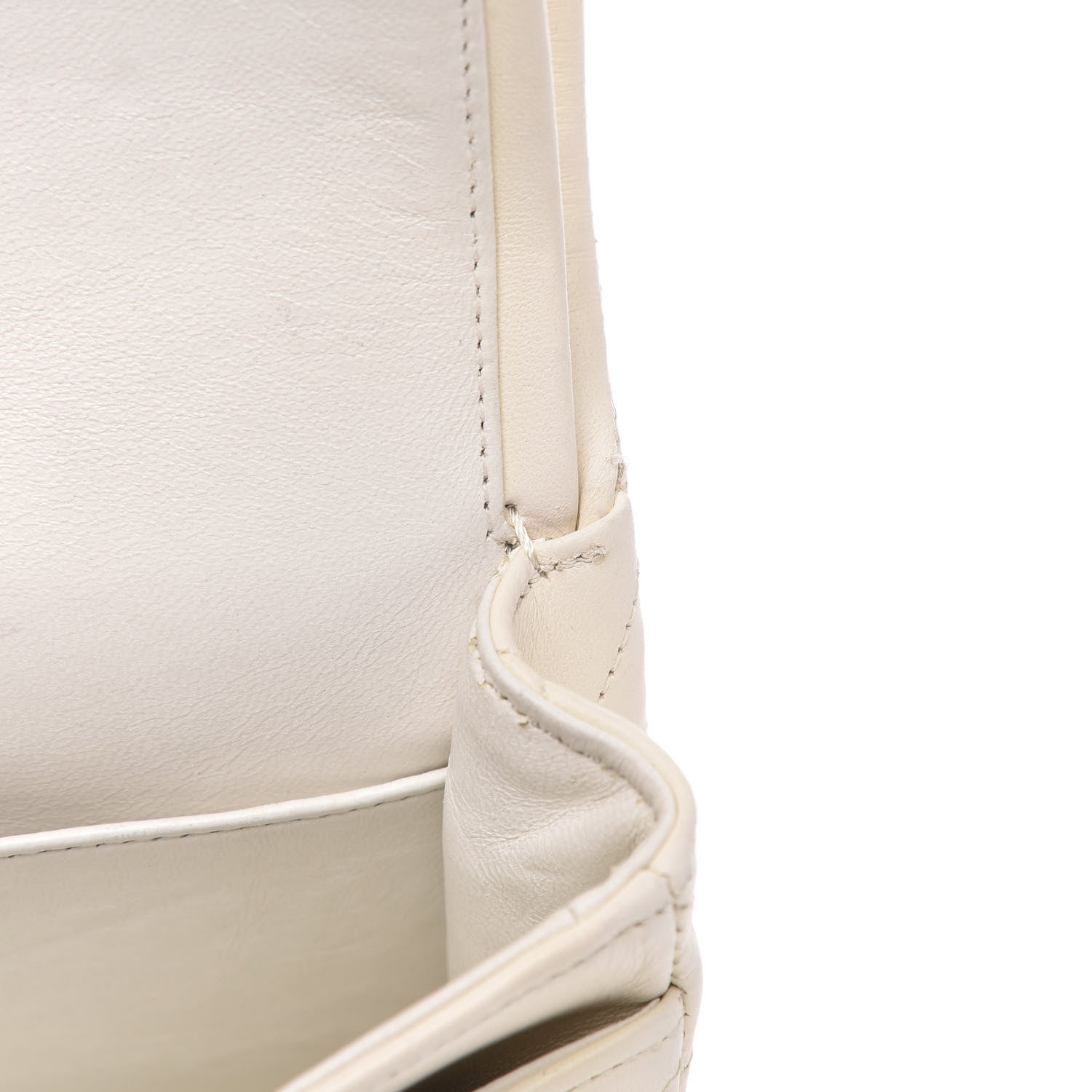 Chanel Lambskin Quilted Small Double Flap White 14 of 15