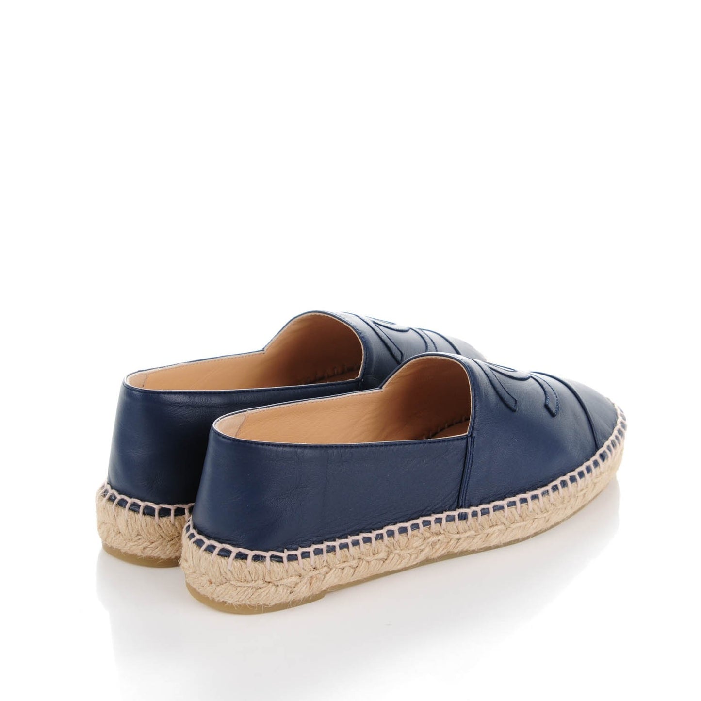 Lambskin CC Espadrilles 39 Dark Navy