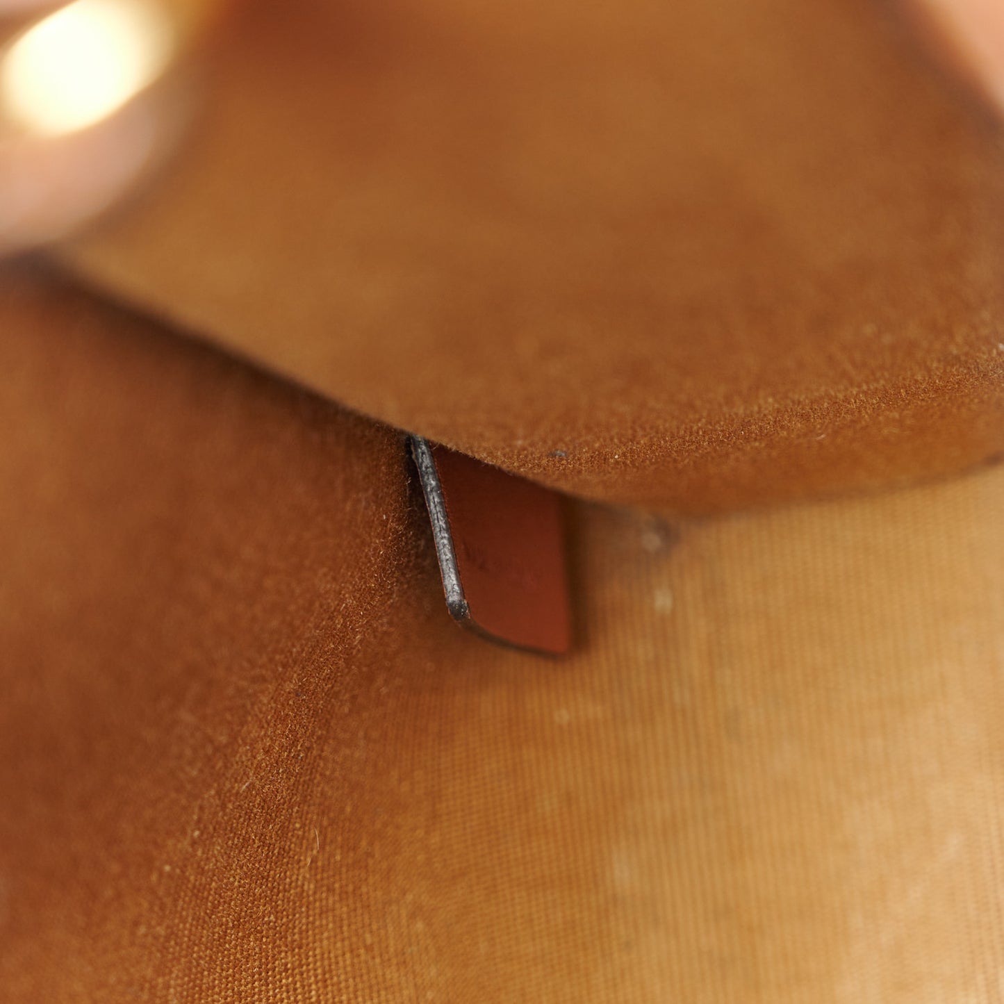 Triomphe Canvas Calfskin Mini Vertical Cabas Tan