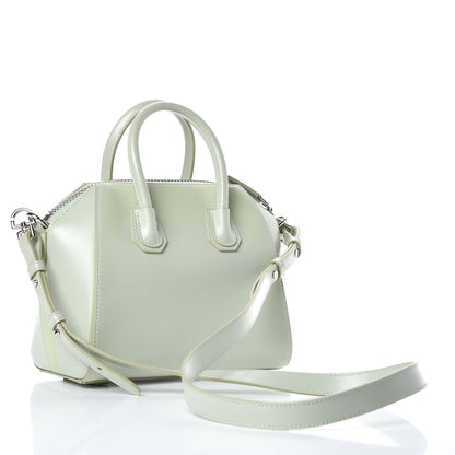 Givenchy Shiny Lord Calfskin Mini Antigona Aqua Green 4 of 11
