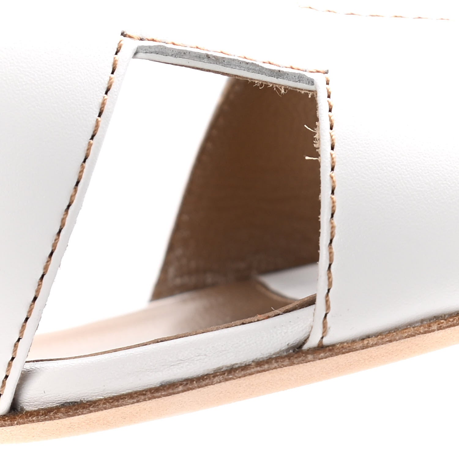 Hermes Calfskin Oasis Sandals 39.5 White 12 of 14