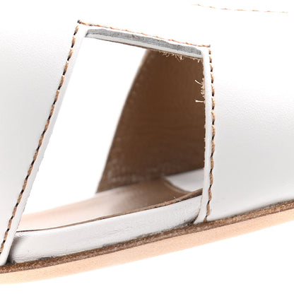 Hermes Calfskin Oasis Sandals 39.5 White 12 of 14