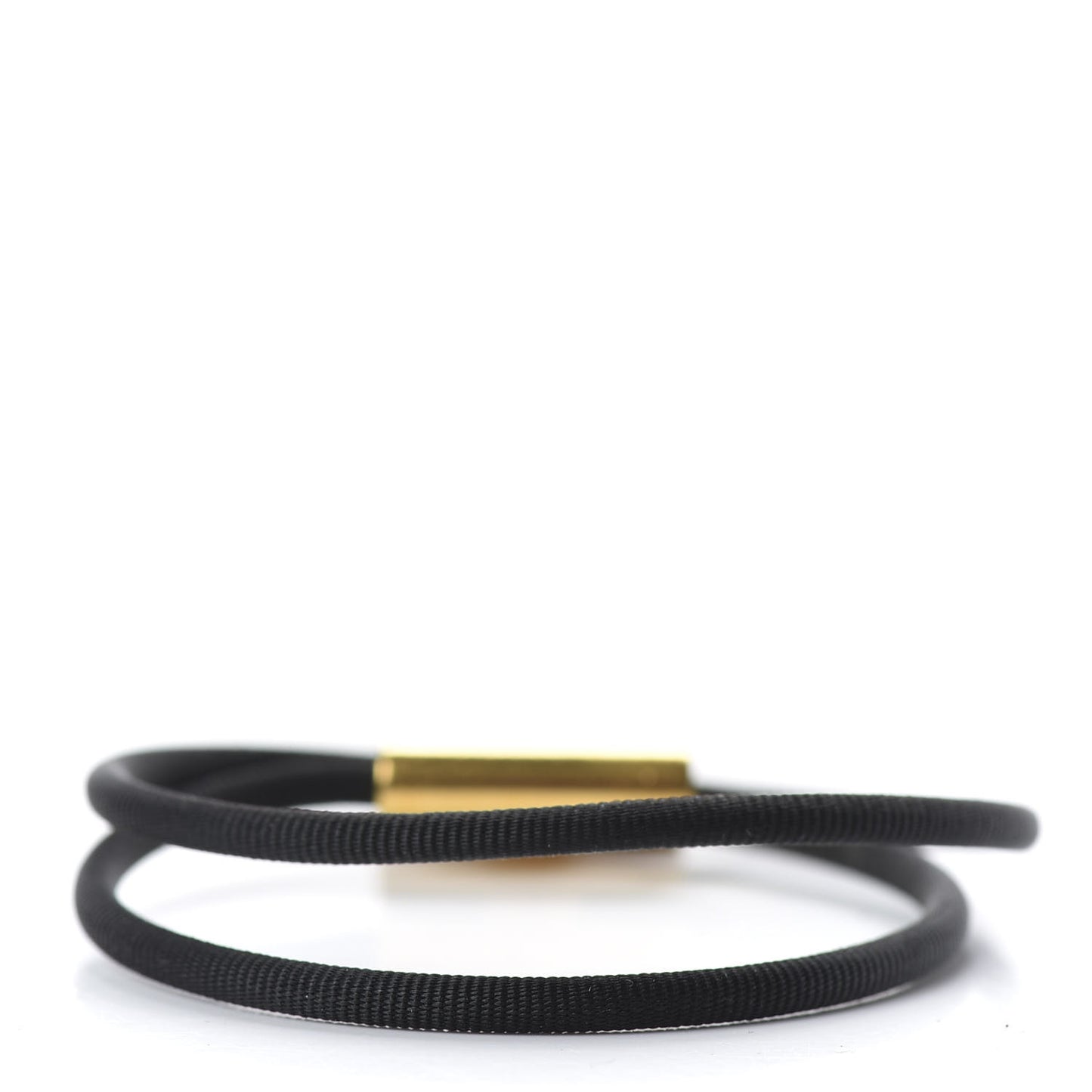 Double Wrap Cord Tournis Bracelet Black