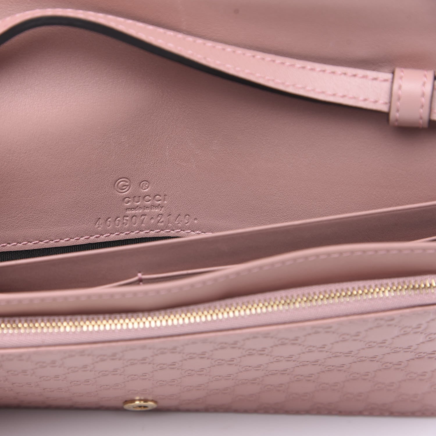 Gucci Microguccissima Crossbody Wallet Soft Pink 6 of 11