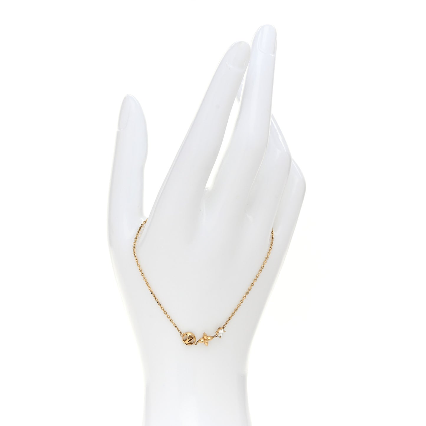 Metal Crystal Petit Louis Bracelet Gold