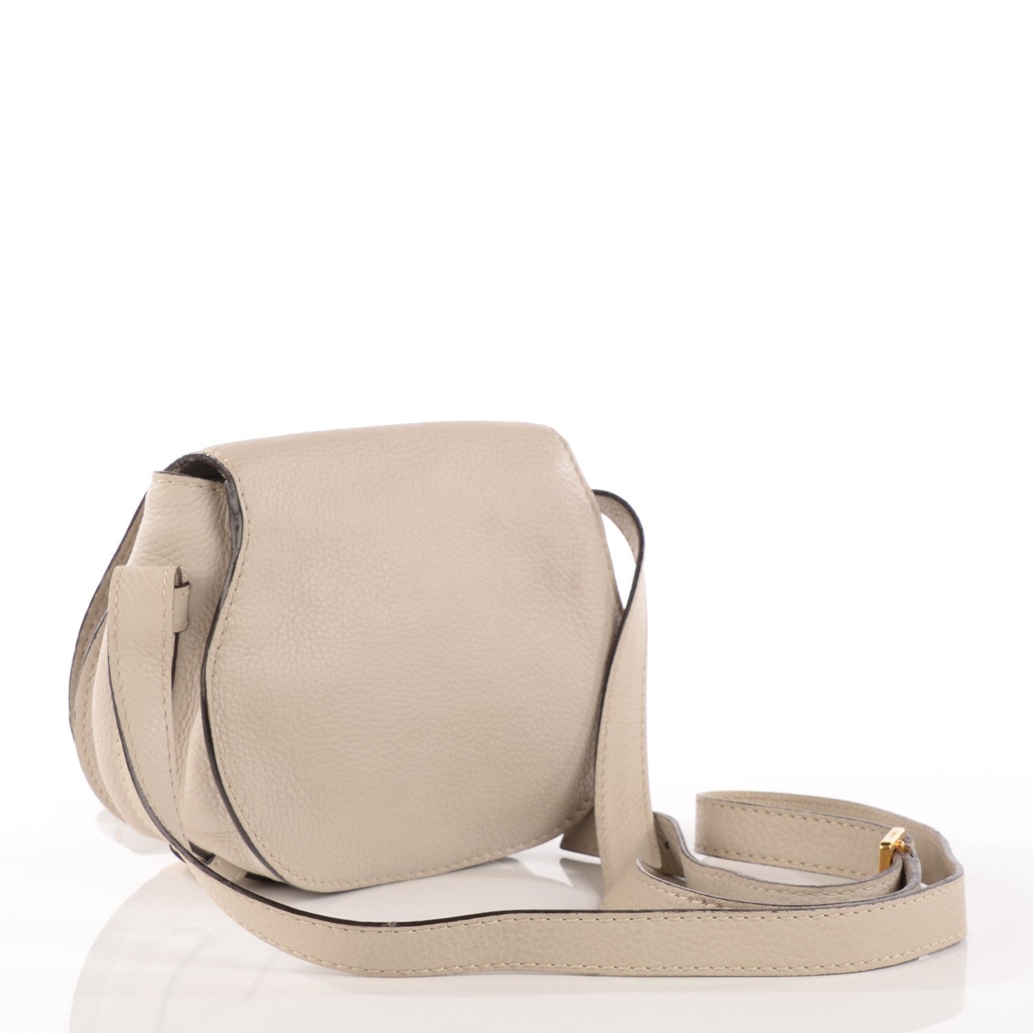Chloe Calfskin Mini Marcie Round Crossbody Bag Dove 3 of 12
