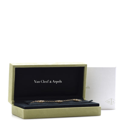 Van Cleef & Arpels 18K Yellow Gold 5 Motifs Guilloche Vintage Alhambra Bracelet 7 of 7