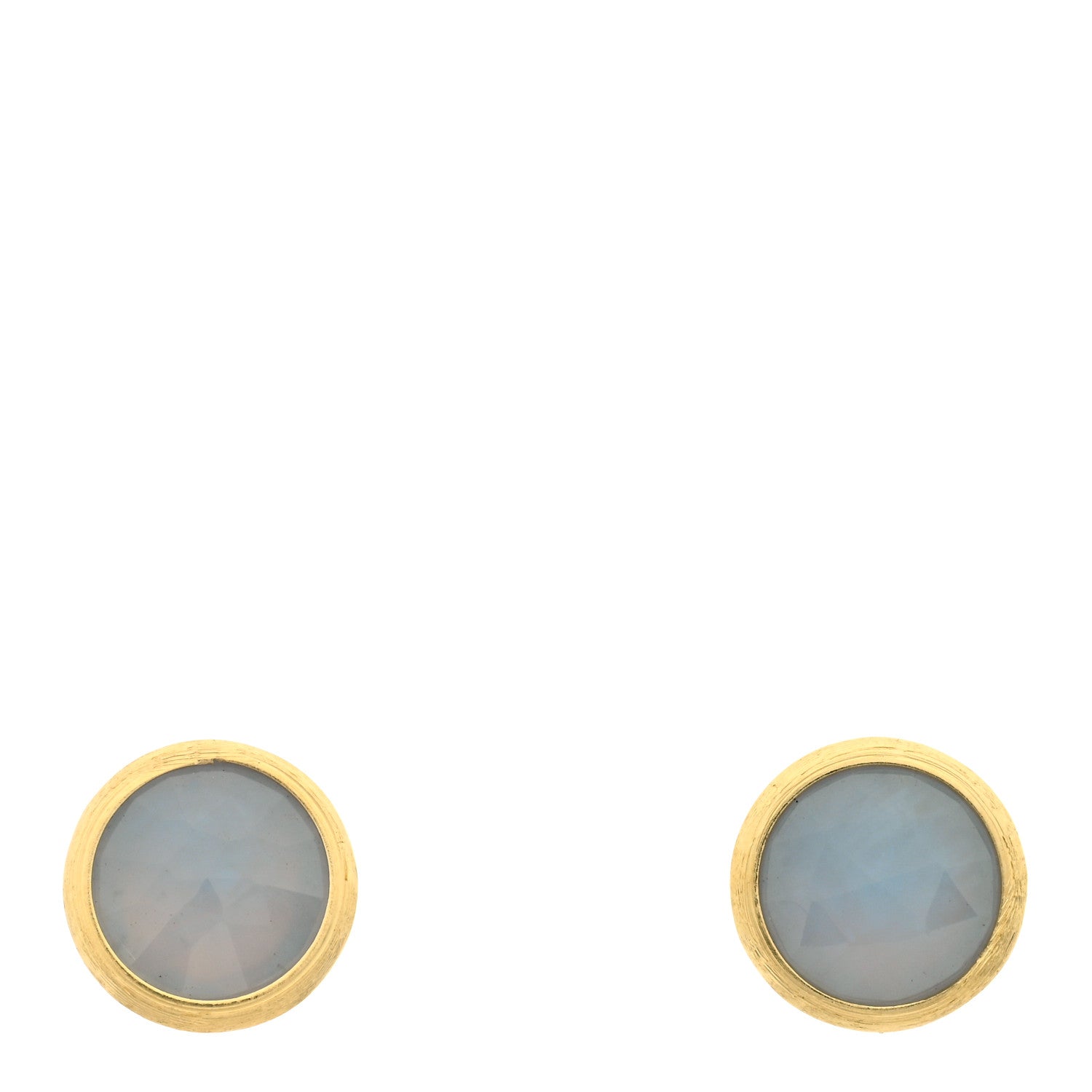 Marco Bicego 18K Yellow Gold Chalcedony Jaipur Stud Earrings 1 of 3
