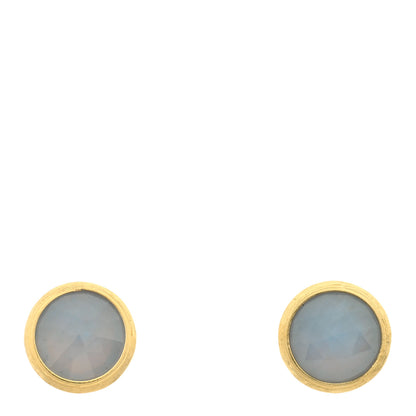 Marco Bicego 18K Yellow Gold Chalcedony Jaipur Stud Earrings 1 of 3
