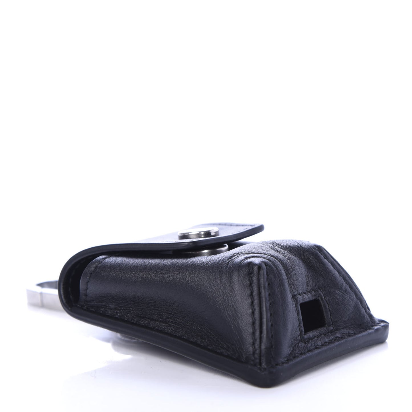 Calfskin Wireless Earbud Case Black