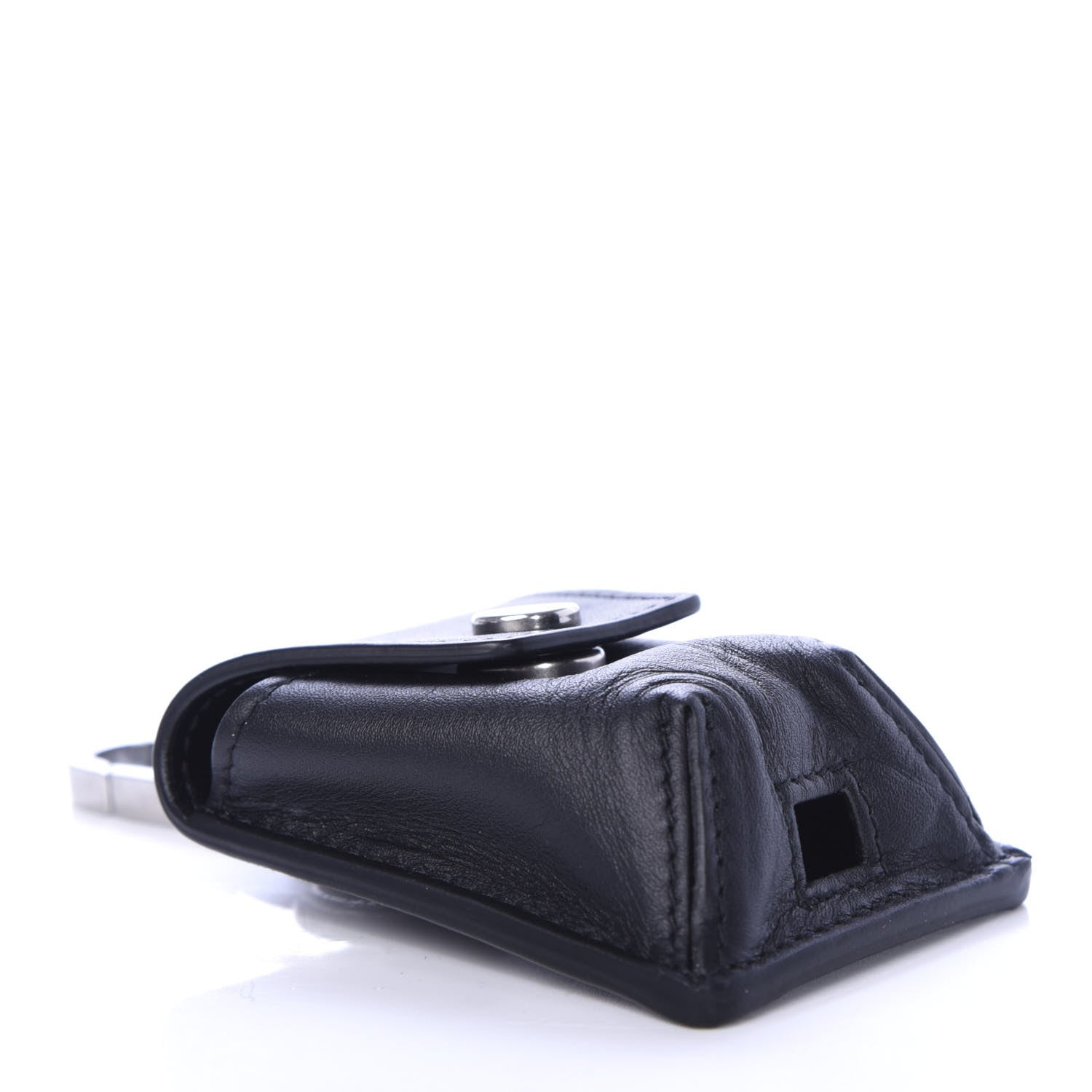 Bottega Veneta Calfskin Wireless Earbud Case Black 4 of 5