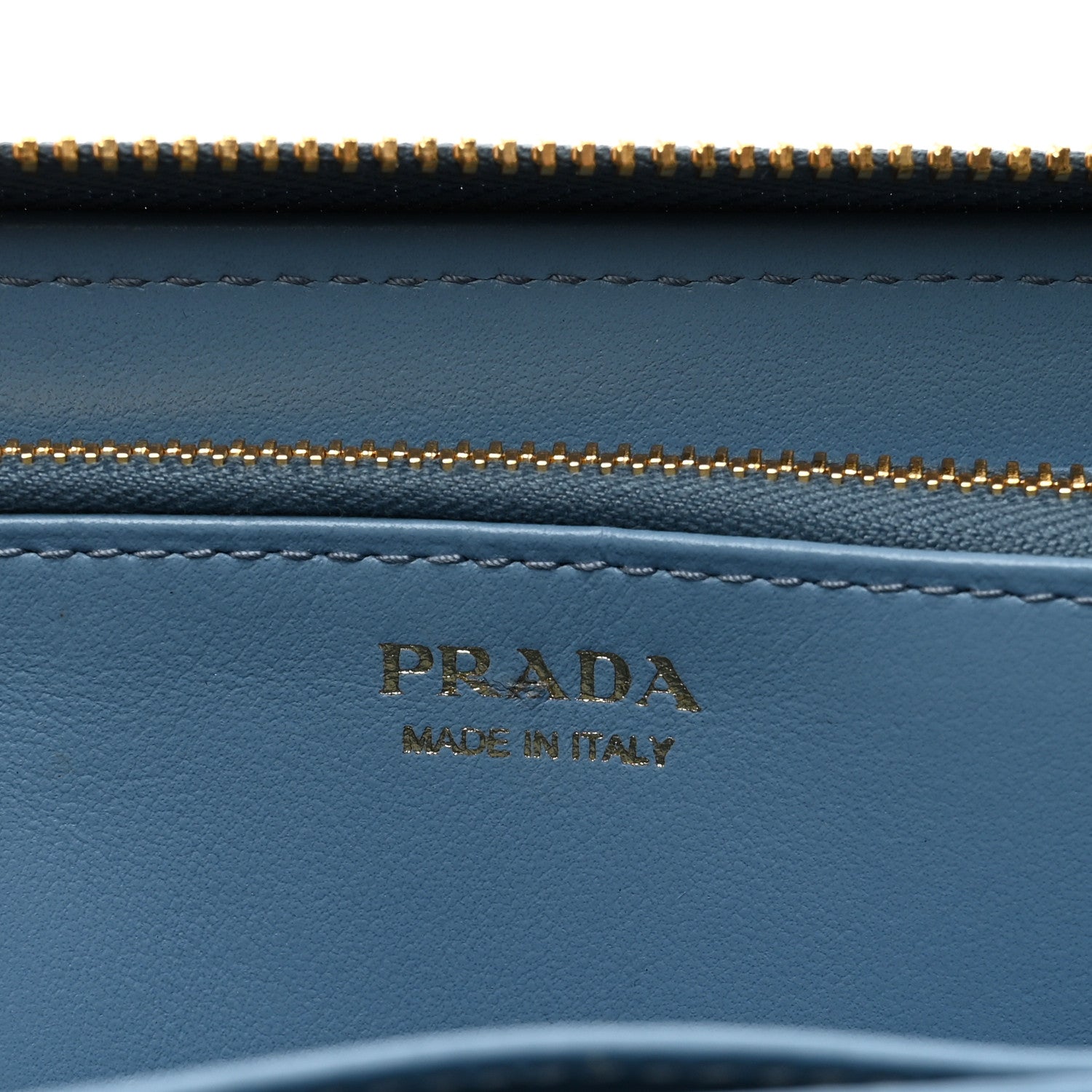 Prada Vitello Move Zip Around Wallet Astrale 6 of 8