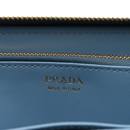 Prada Vitello Move Zip Around Wallet Astrale 6 of 8