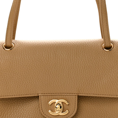 Chanel Grained Calfskin Mini Souplissimo Maxi Flap Dark Beige 8 of 11