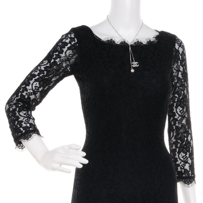 Chanel Baguette Crystal Pearl CC Lariat Necklace Silver 3 of 6