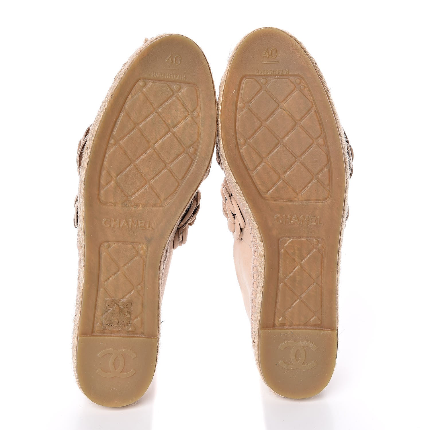 Chanel Suede Camellia CC Espadrilles 40 Pink 5 of 10