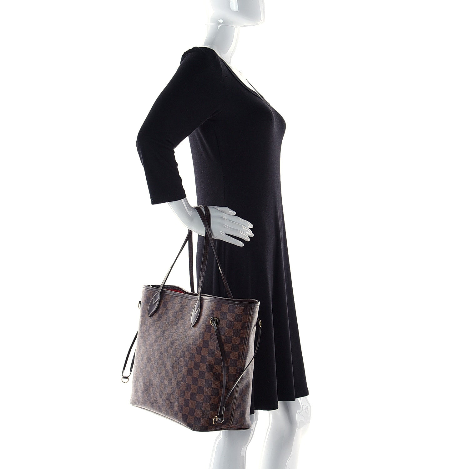 Louis Vuitton Damier Ebene Neverfull MM 2 of 8