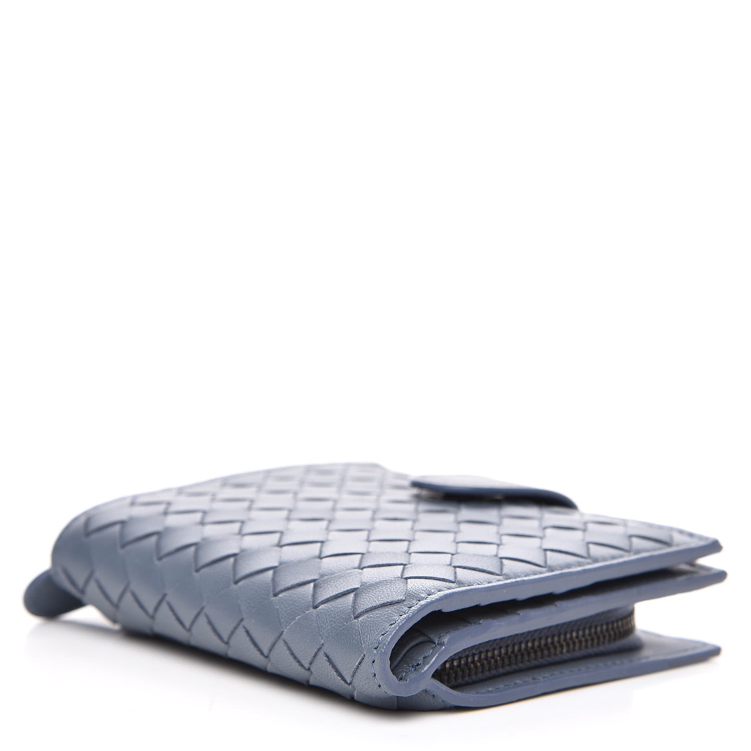 Bottega Veneta Nappa Intrecciato French Flap Wallet Krim 4 of 9