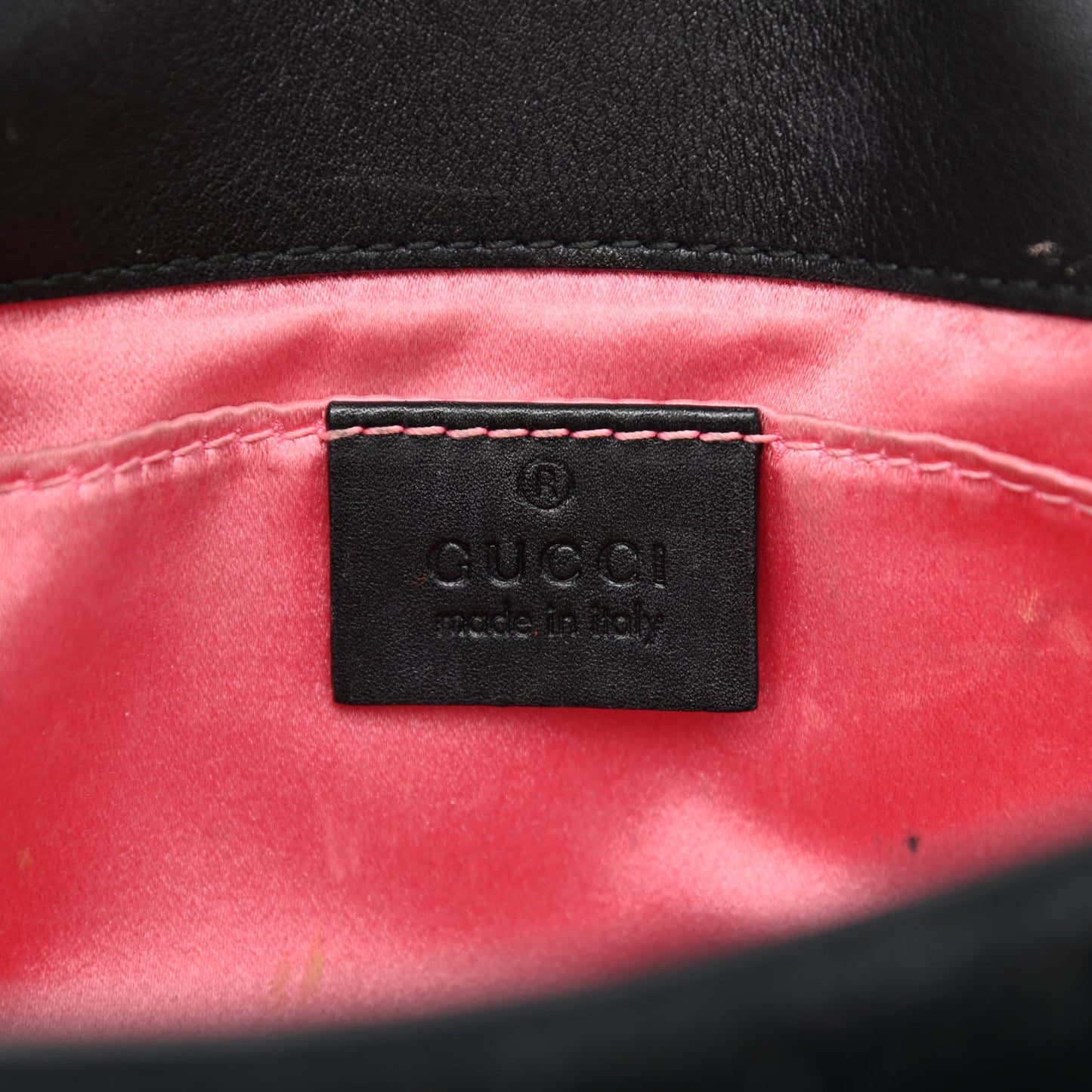 Velvet Matelasse Mini GG Marmont Shoulder Bag Black