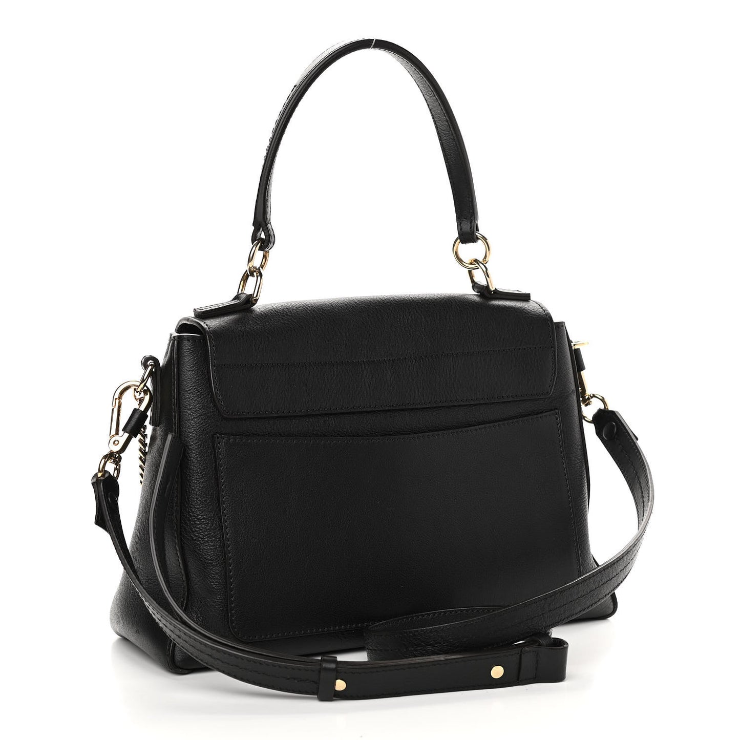 Calfskin Small Faye Day Shoulder Bag Black