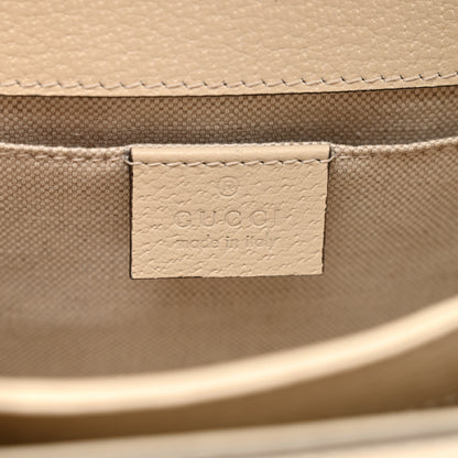 Gucci Textured Calfskin Crystal Bamboo Web Mini Dionysus Top Handle Bag Mystic White 6 of 11
