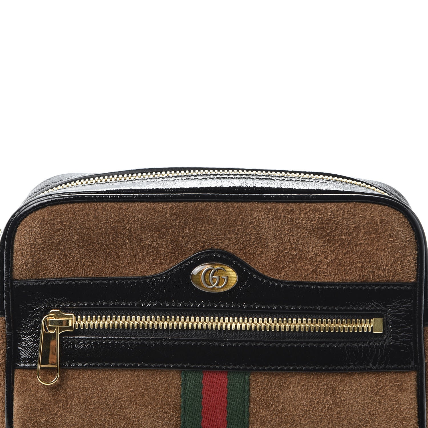 Gucci Suede Small Ophidia Belt Bag 85 34 Brown 10 of 10