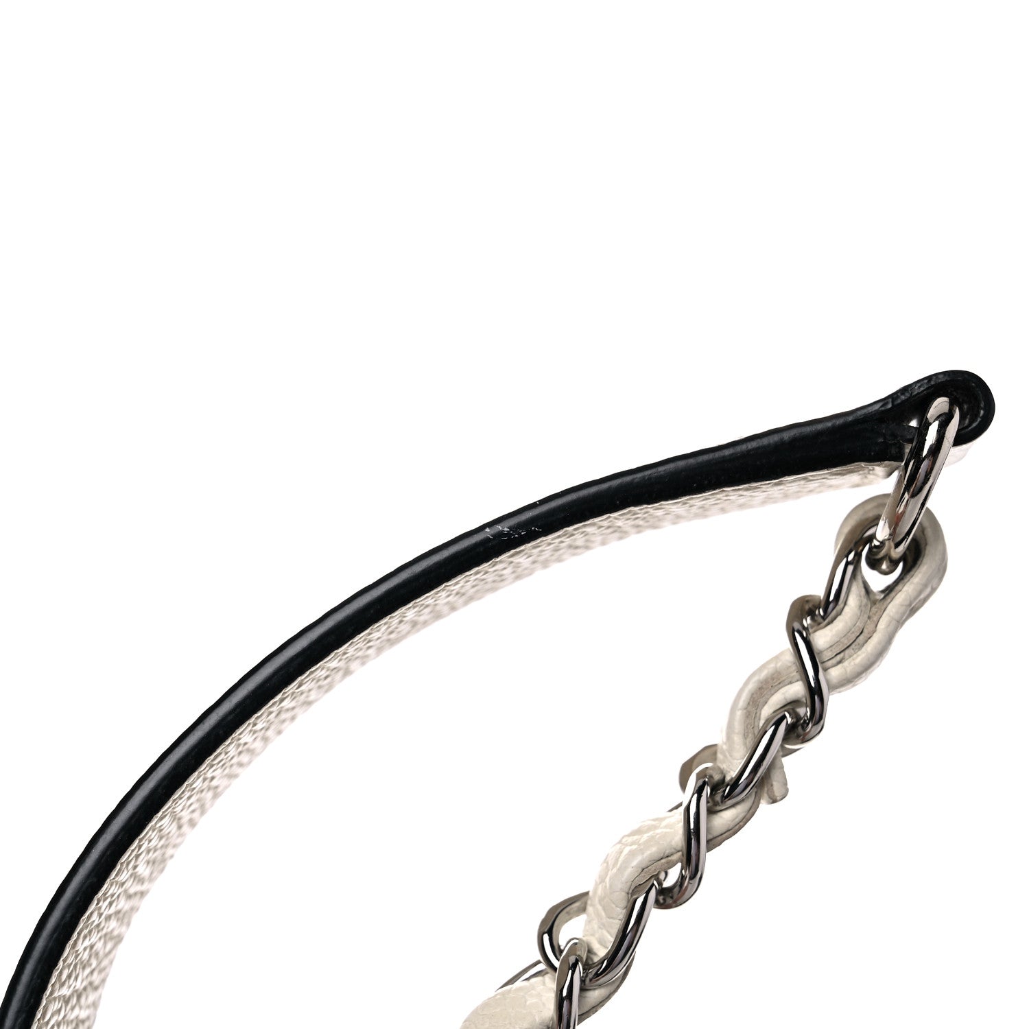 Chanel Perforated Grained Calfskin Small Shopping Tote White 13 of 18