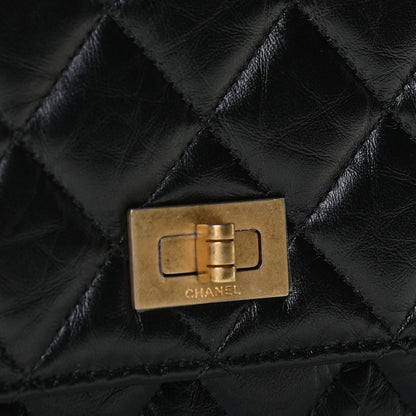 Chanel Aged Calfskin Quilted Reissue Wallet On Chain WOC Black 7 of 12