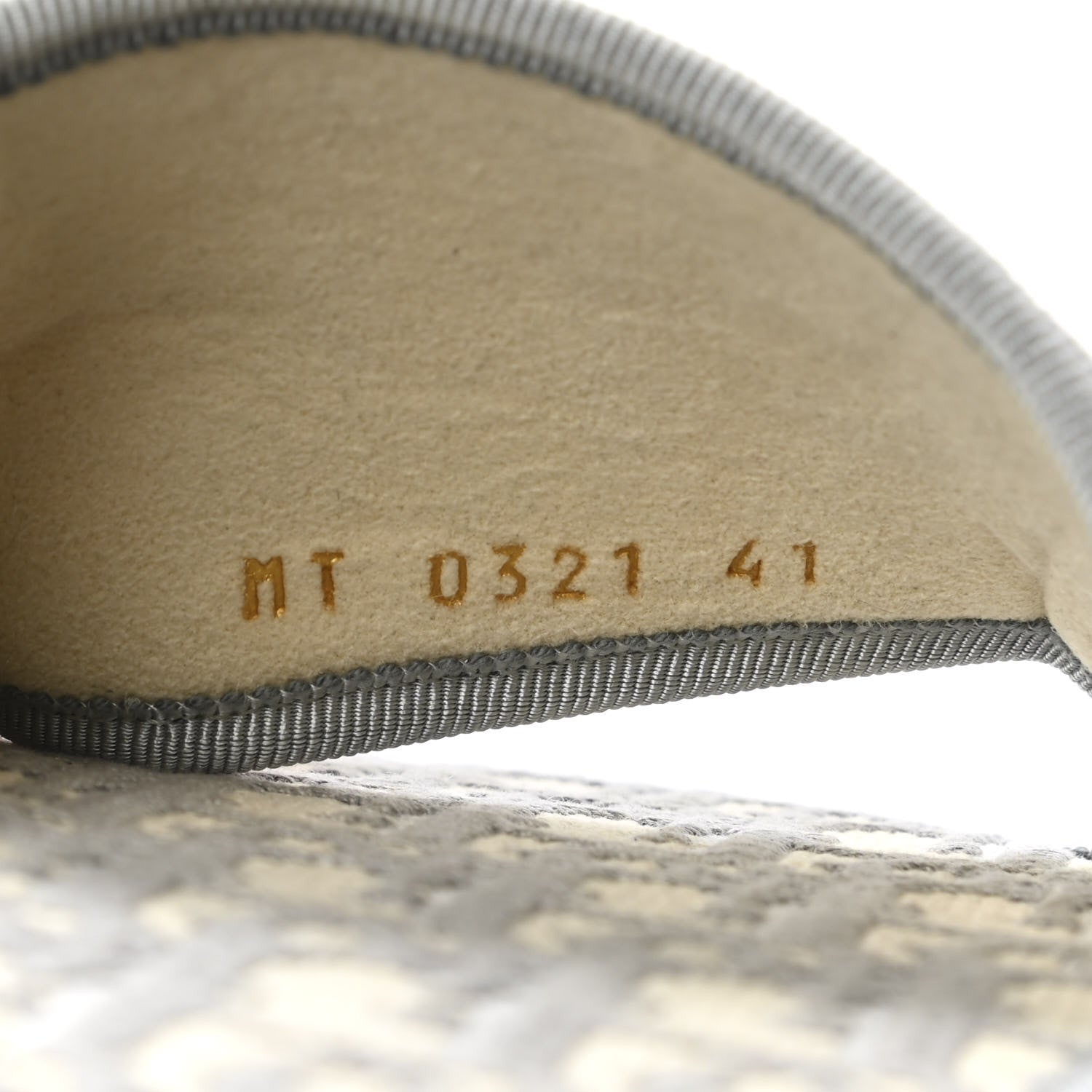 Christian Dior Velvet Oblique Chez Moi Sandal 41 Grey Stone 8 of 10