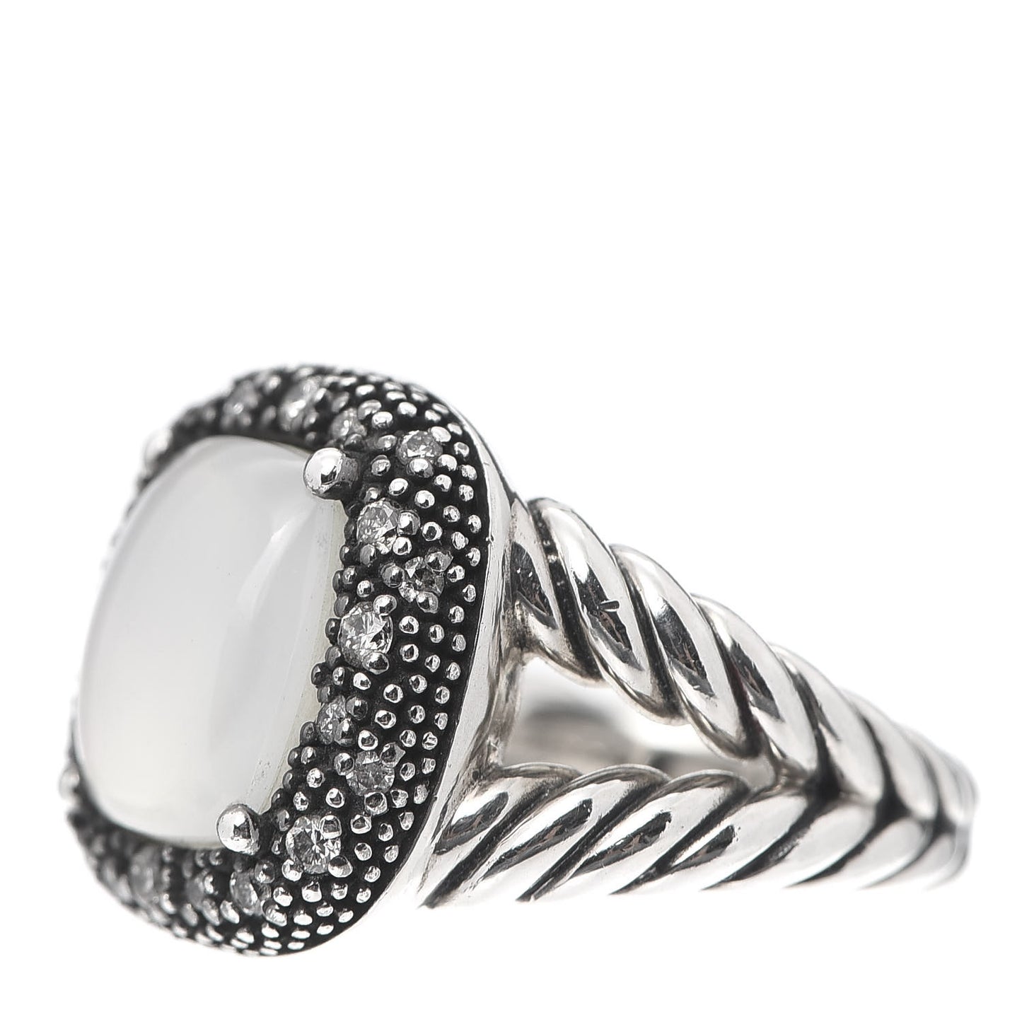 Sterling Silver Diamond Moonlight Ice Ring 49 5