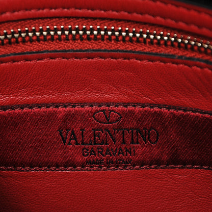 Valentino Garavani Velvet Medium Rockstud Spike Shoulder Bag Black 6 of 6