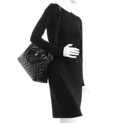 Marc Jacobs Python Effect Quilted Rio Stardust Satchel Black 2 of 10