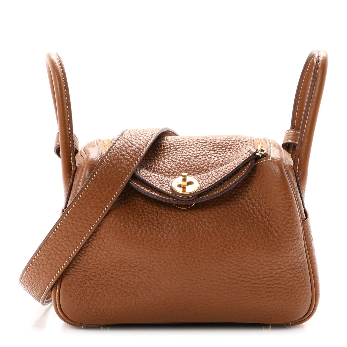 Taurillon Clemence Mini Lindy 20 Gold