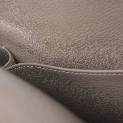 Hermes Taurillon Clemence Kelly Retourne 35 Gris Tourterelle 61 of 80