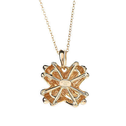 Tiffany 18K Yellow Gold Large Signature X Pendant Necklace 4 of 7