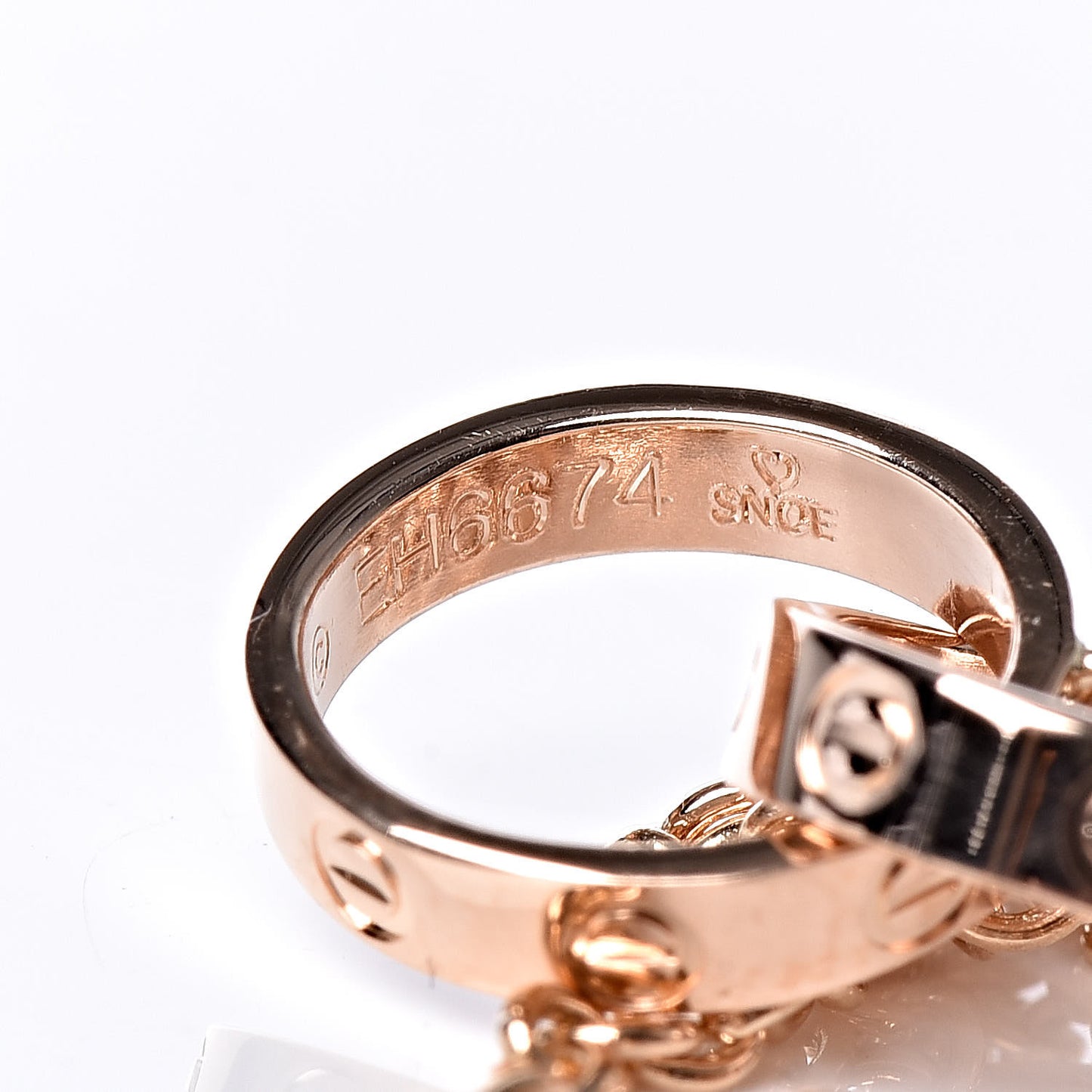 18K Pink Gold Interlocking LOVE Bracelet