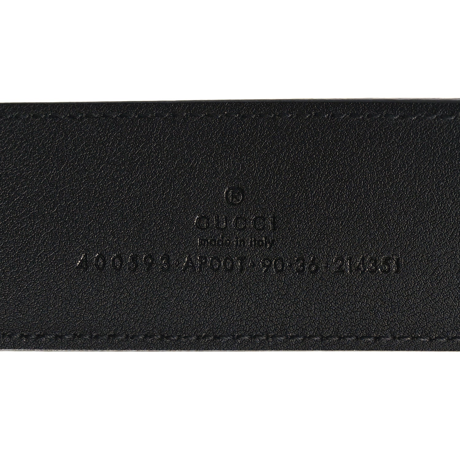 Gucci Calfskin Double G 40mm Belt 90 36 Black 5 of 6