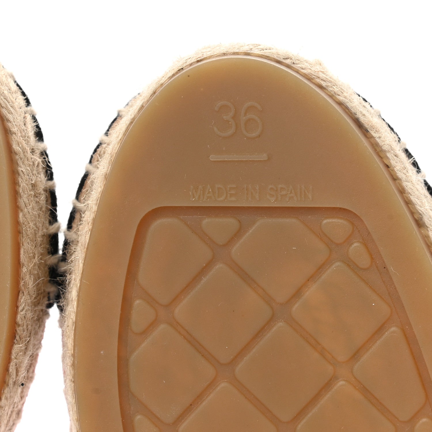 Chanel Denim Toile CC Espadrilles 36 Pink Black 6 of 8