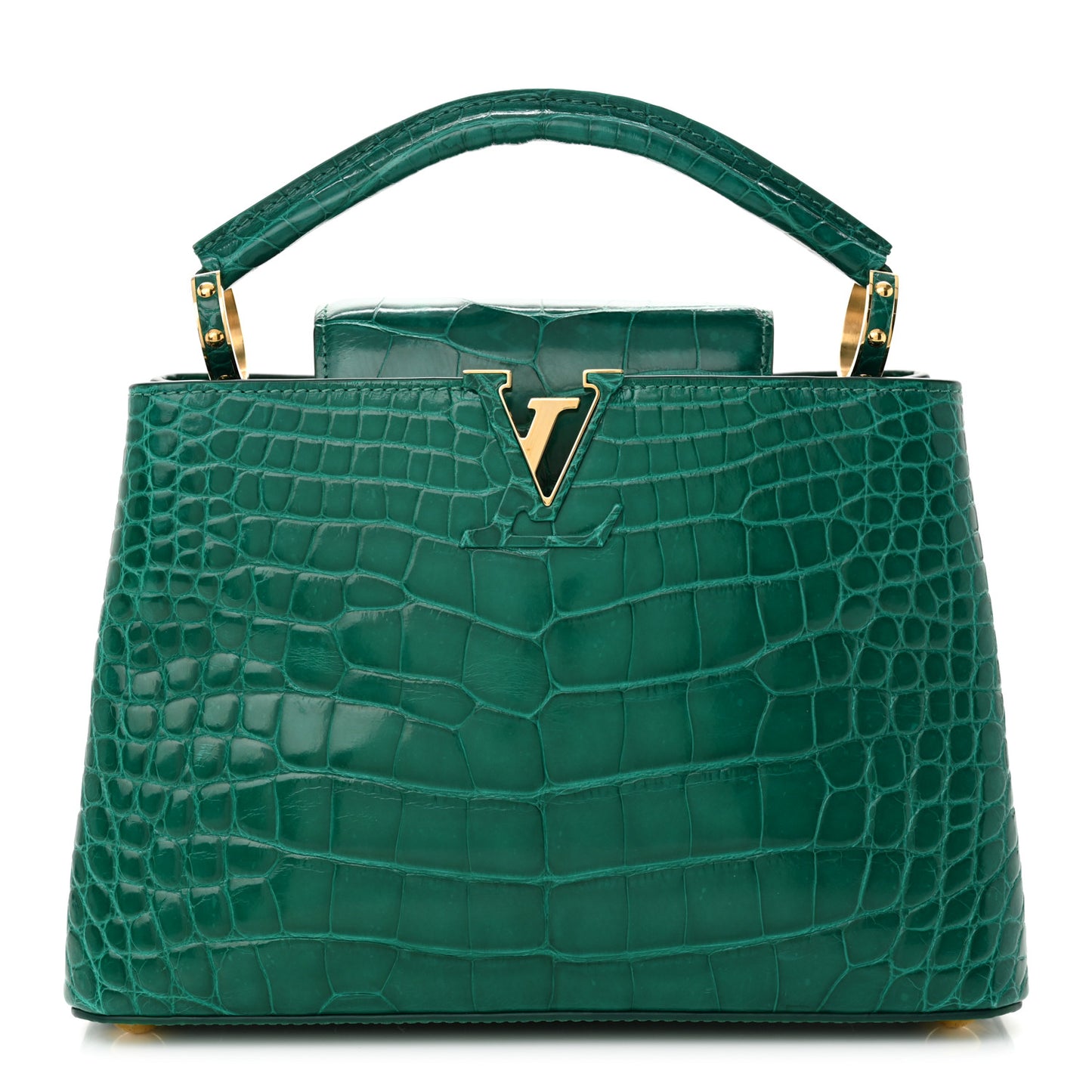 Alligator Capucines BB Emeraude