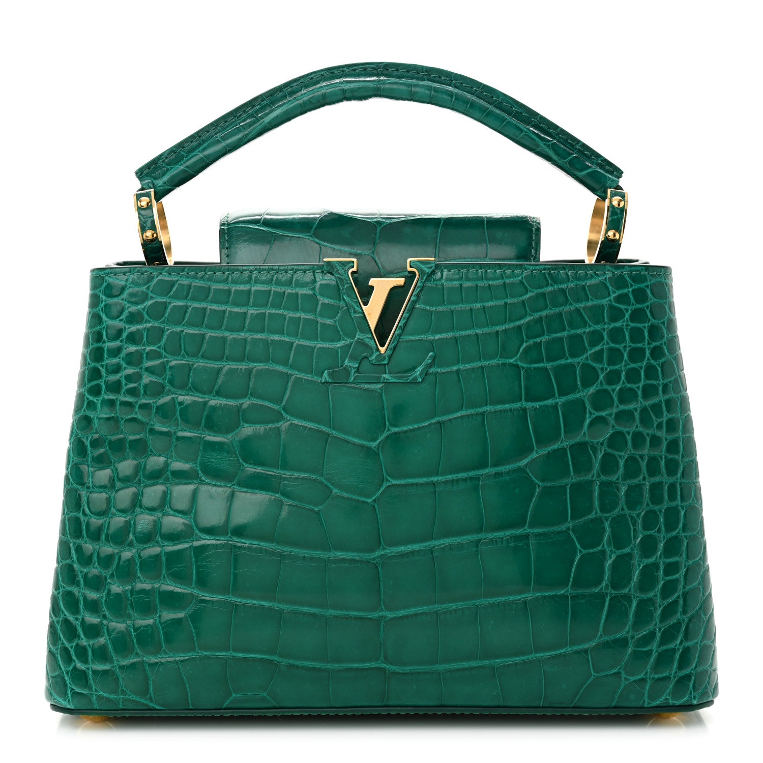 Louis Vuitton Alligator Capucines BB Emeraude 1 of 10