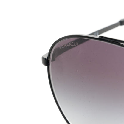 Chanel Metal Aviator Sunglasses 4279-B Black 7 of 8