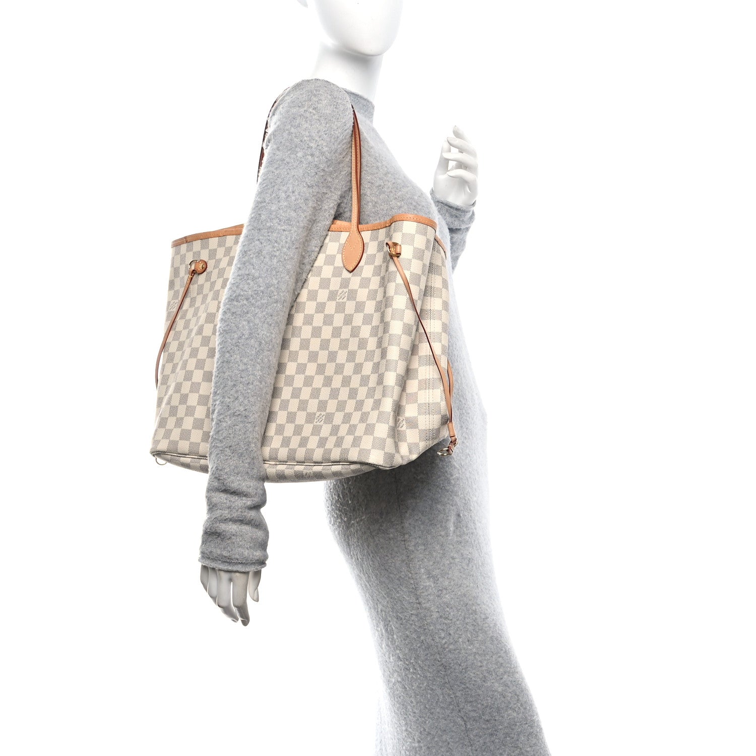 Louis Vuitton Damier Azur Neo Neverfull GM Rose Ballerine 2 of 10
