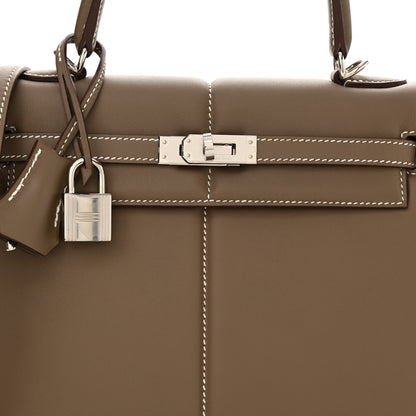 Hermes Swift Kelly Padded Sellier 25 Etoupe 8 of 11