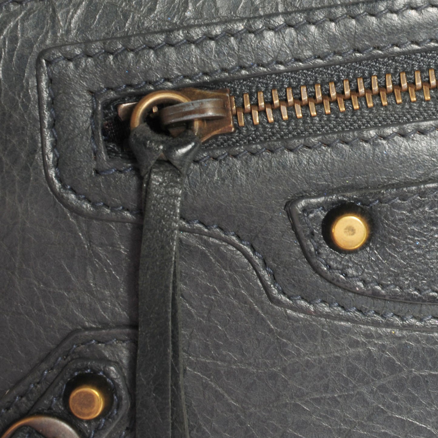 Arena Classic Hardware Continental Zip Around Wallet Anthracite