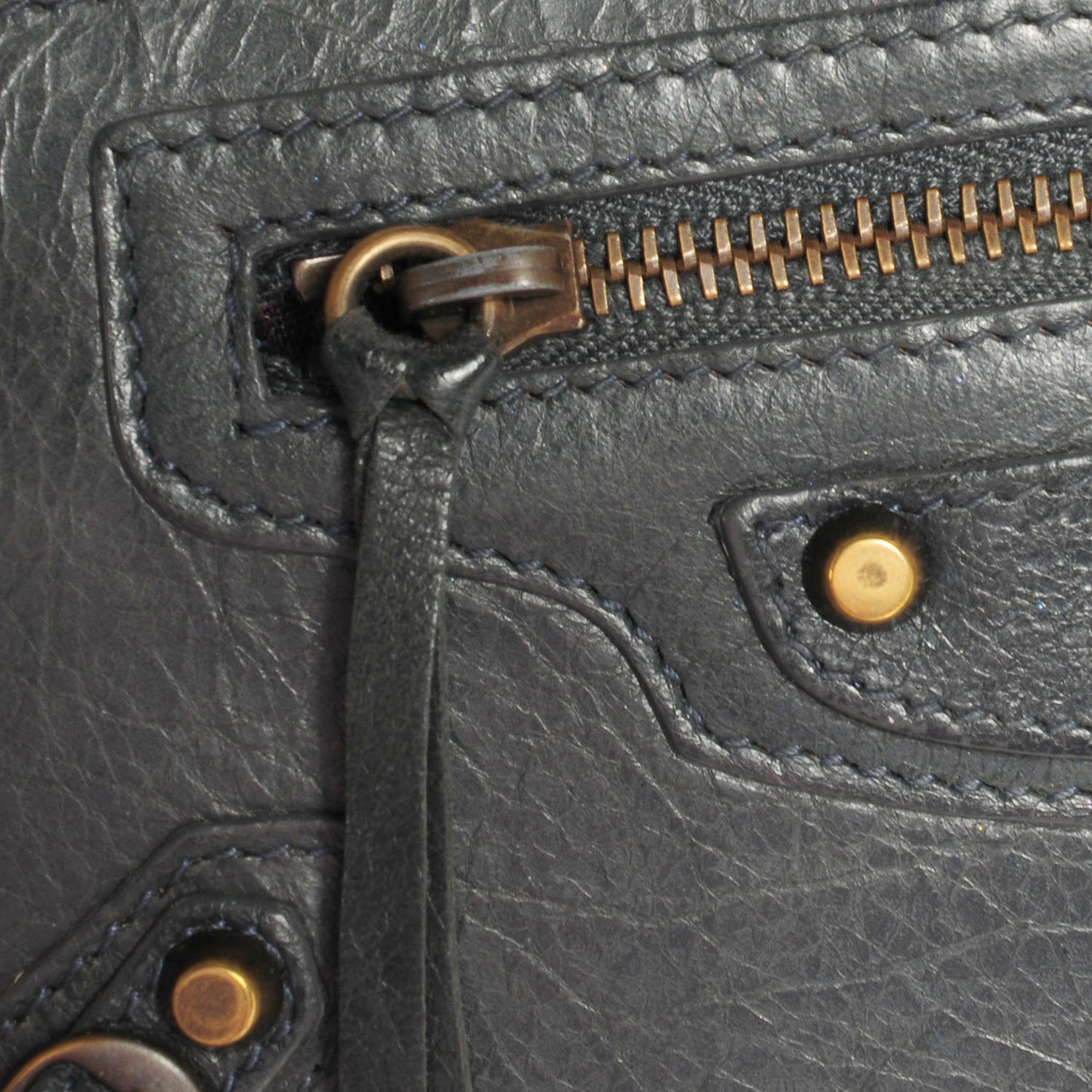 Balenciaga Arena Classic Hardware Continental Zip Around Wallet Anthracite 6 of 12